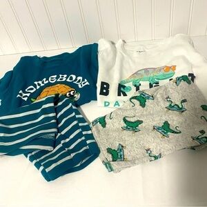 Lot of (2) Short Sets Medium (8) EUC (Grandson outgrew) Summer, School Park